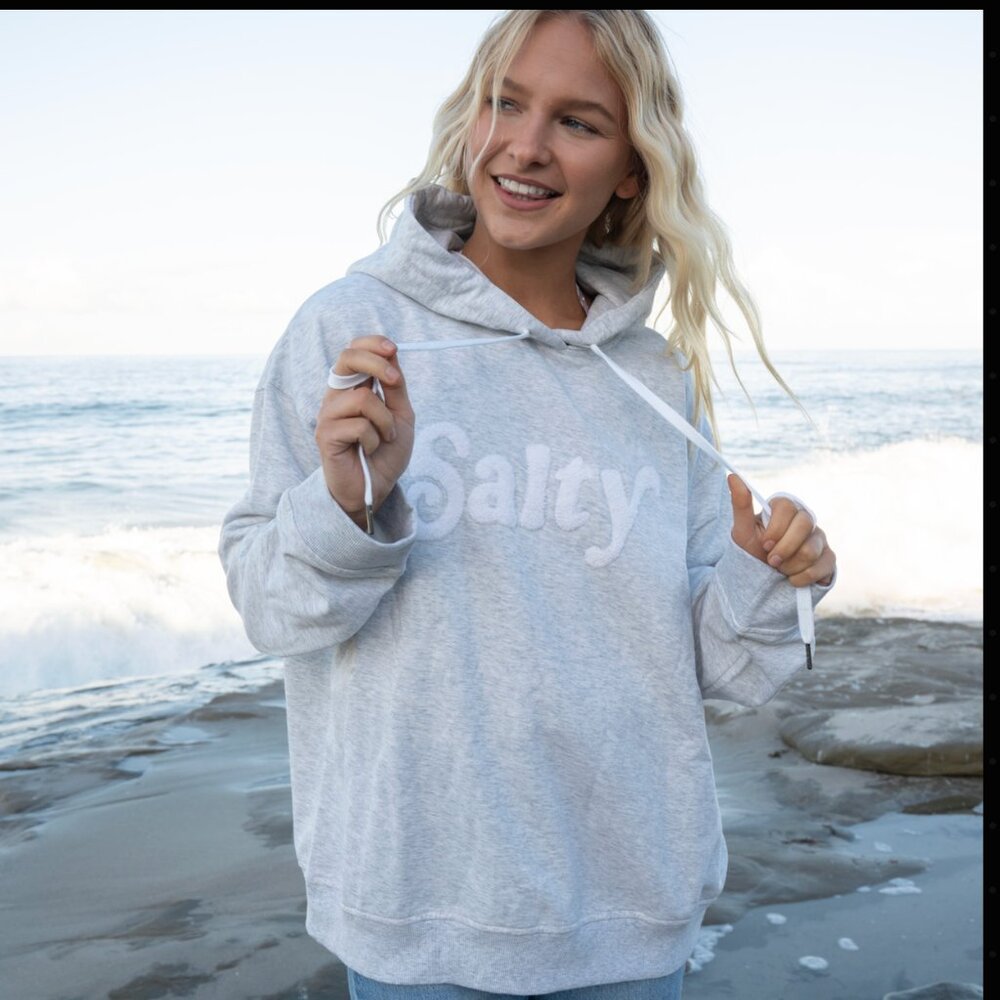 NWOT Beachly - Salty Flocked Hoodie